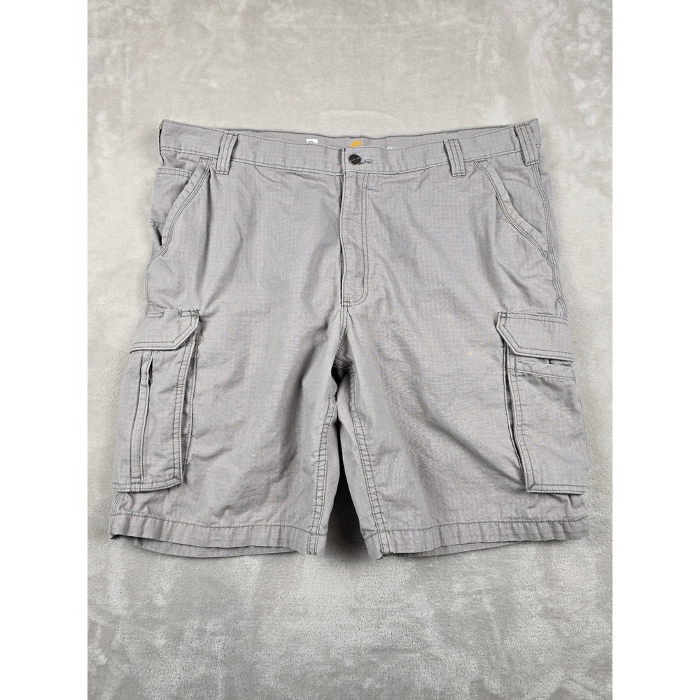 Carhartt Cargo Shorts Mens 42 Gray‎ Force Relaxed Fit Ripstop Cotton Workwear